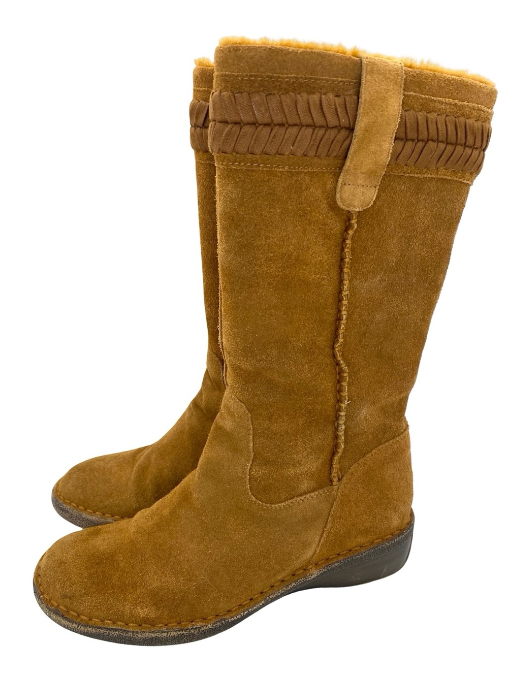 Nine West Vintage America Collection Tall Suede Mid Calf Boots 8.5 NWOT